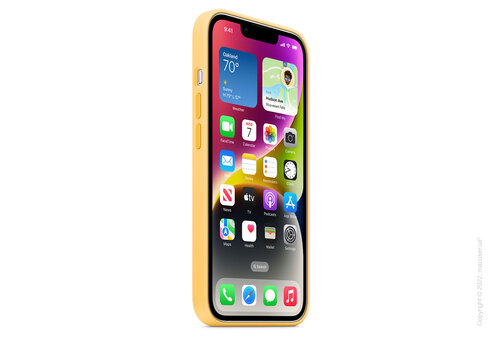 Apple iPhone 14 Silicone Case with MagSafe - Sunglow
