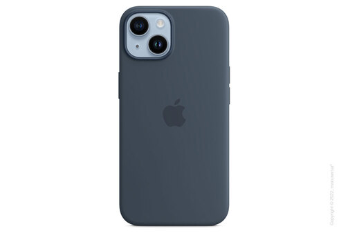 Apple iPhone 14 Silicone Case with MagSafe - Storm Blue