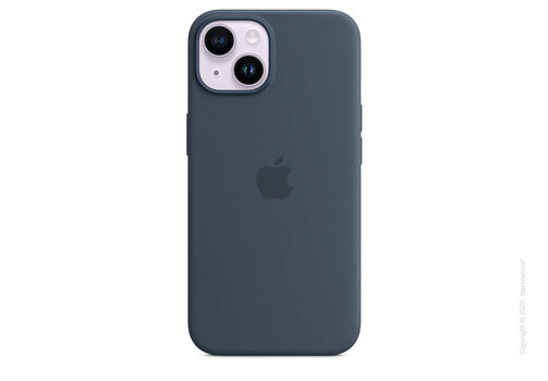 Apple iPhone 14 Silicone Case with MagSafe - Storm Blue
