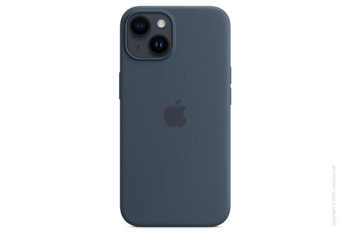 Apple iPhone 14 Silicone Case with MagSafe - Storm Blue