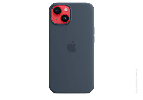 Apple iPhone 14 Silicone Case with MagSafe - Storm Blue