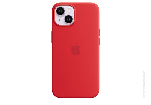 Apple iPhone 14 Silicone Case with MagSafe - (PRODUCT)RED