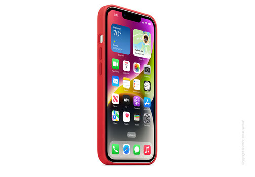 Apple iPhone 14 Silicone Case with MagSafe - (PRODUCT)RED