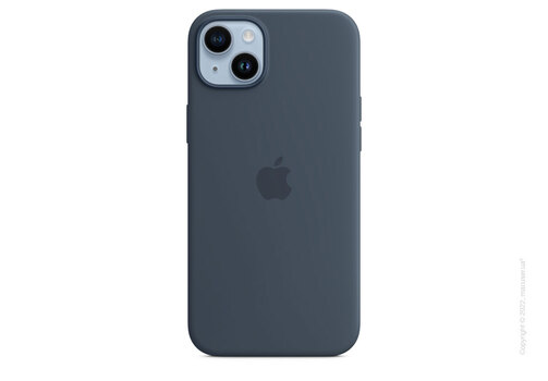 Apple iPhone 14 Plus Silicone Case with MagSafe - Storm Blue