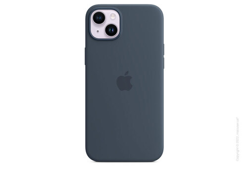 Apple iPhone 14 Plus Silicone Case with MagSafe - Storm Blue