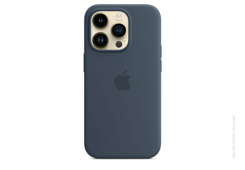 Apple iPhone 14 Pro Silicone Case with MagSafe - Storm Blue