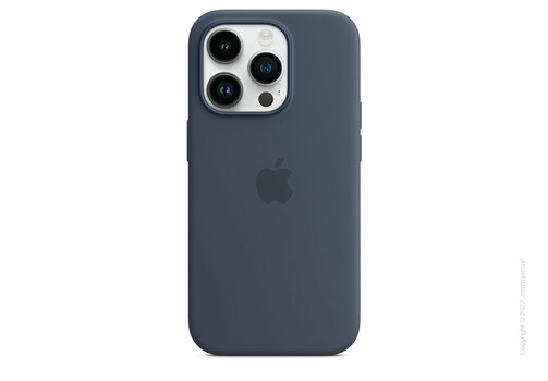 Apple iPhone 14 Pro Silicone Case with MagSafe - Storm Blue
