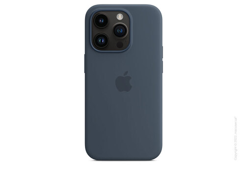 Apple iPhone 14 Pro Silicone Case with MagSafe - Storm Blue