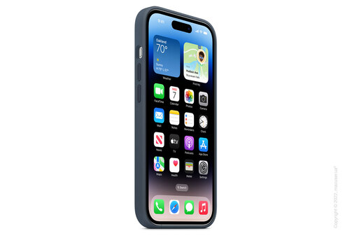 Apple iPhone 14 Pro Silicone Case with MagSafe - Storm Blue