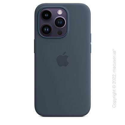 Apple iPhone 14 Pro Silicone Case with MagSafe - Storm Blue