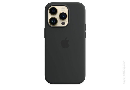 Apple iPhone 14 Pro Silicone Case with MagSafe - Midnight