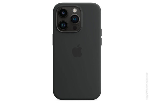 Apple iPhone 14 Pro Silicone Case with MagSafe - Midnight