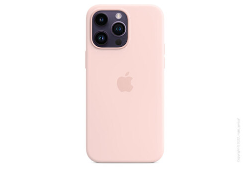 Apple iPhone 14 Pro Max Silicone Case with MagSafe - Chalk Pink