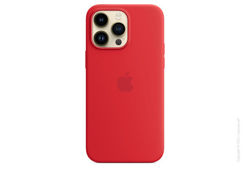Apple iPhone 14 Pro Max Silicone Case with MagSafe - (PRODUCT)RED