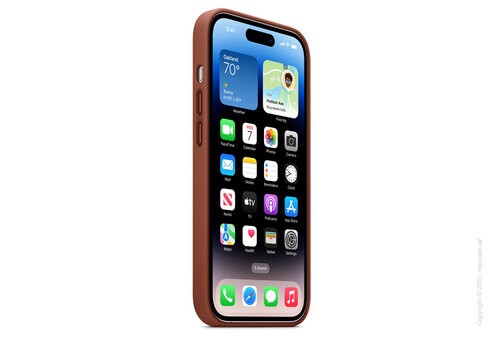 Apple iPhone 14 Pro Leather Case with MagSafe - Umber