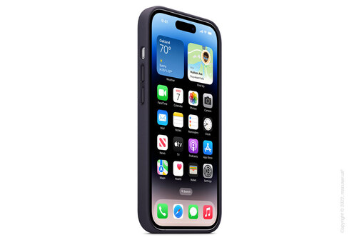 Apple iPhone 14 Pro Leather Case with MagSafe - Ink