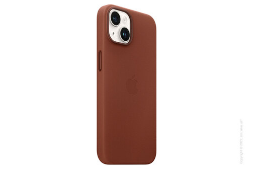 Apple iPhone 14 Leather Case with MagSafe - Umber