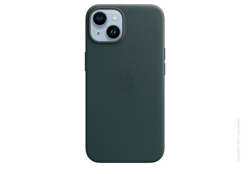Apple iPhone 14 Leather Case with MagSafe - Forest Green