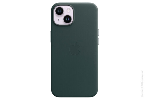 Apple iPhone 14 Leather Case with MagSafe - Forest Green