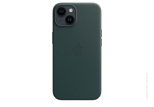 Apple iPhone 14 Leather Case with MagSafe - Forest Green