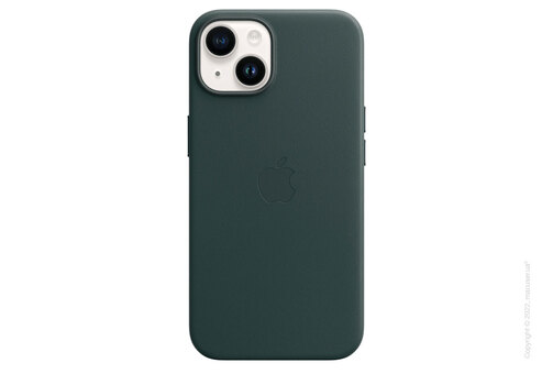 Apple iPhone 14 Leather Case with MagSafe - Forest Green