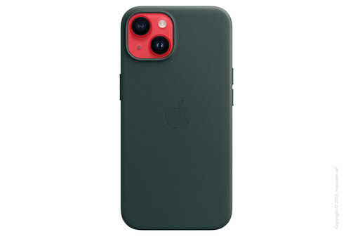 Apple iPhone 14 Leather Case with MagSafe - Forest Green