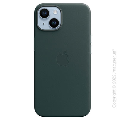 Apple iPhone 14 Leather Case with MagSafe - Forest Green