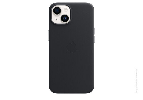 Apple iPhone 14 Leather Case with MagSafe - Midnight