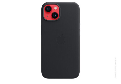 Apple iPhone 14 Leather Case with MagSafe - Midnight