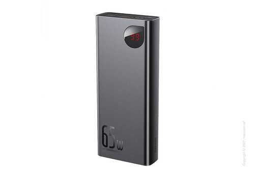 Внешний аккумулятор (Power Bank) Baseus Adaman Metal Digital Display Quick Charge Power Bank 65W 20000mAh Black