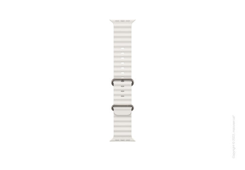 Apple Watch Ultra Titanium Case with White Ocean Band