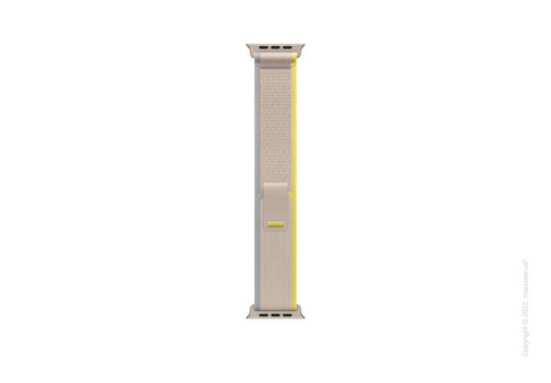Apple Watch Ultra Titanium Case with Yellow/Beige Trail Loop