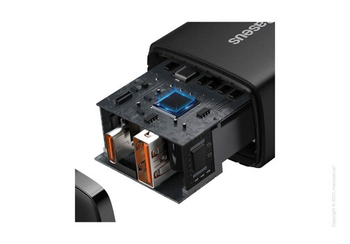 Сетевое зарядное устройство Baseus Compact Quick Charger 1USB + Type-C 20W Black