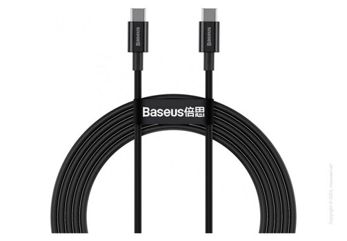 Кабель USB Type-C Baseus Superior Series Fast Charging Data Cable Type-C to Type-C 2m Black
