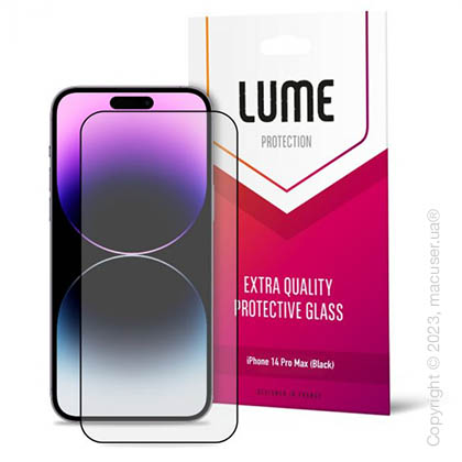 Защитное стекло LUME Protection Anti Static Dustproof Glass for iPhone 14 Pro Max Front Black