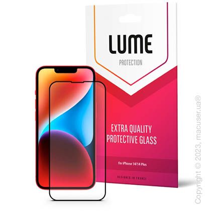 Защитное стекло LUME Protection Anti Static Dustproof Glass for iPhone 14 Plus Front Black