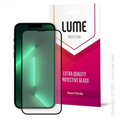 Защитное стекло LUME Protection Anti Static Dustproof Glass for iPhone 13 Pro Max Front Black
