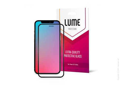 Защитное стекло LUME Protection 2.5D Silk Narrow Border for iPhone 12 Pro Max Front Black