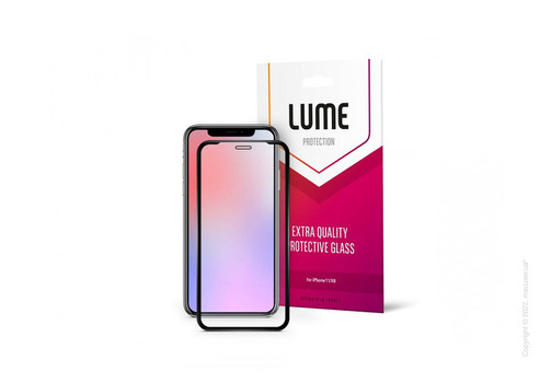 Защитное стекло LUME Protection Full 3D for iPhone 11/XR Front Black