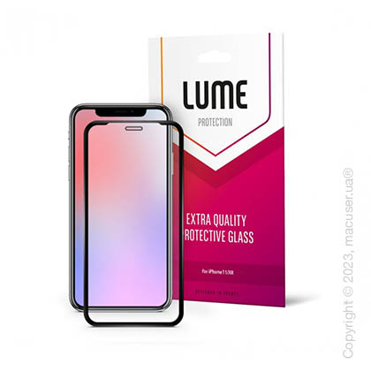 Защитное стекло LUME Protection Full 3D for iPhone 11/XR Front Black