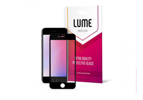 Защитное стекло LUME Protection Full 3D for iPhone SE2/8/7 Black