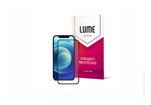 Защитное стекло LUME Protection 2.5D Silk Narrow Border for iPhone 12 mini Front Black