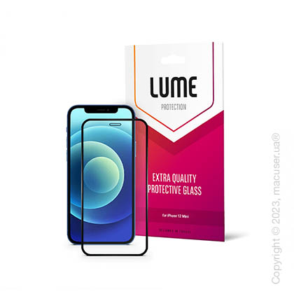 Защитное стекло LUME Protection 2.5D Silk Narrow Border for iPhone 12 mini Front Black