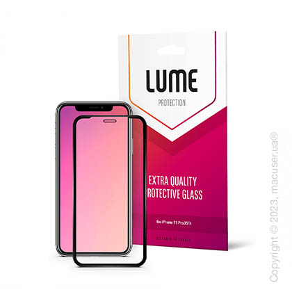 Защитное стекло LUME Protection Full 3D for iPhone 11 Pro/XS/X Front Black