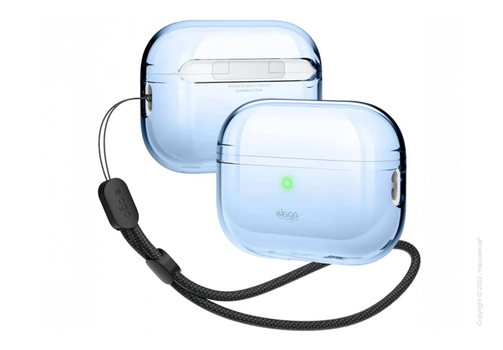 Чехол Elago Clear Hang Case Aqua Blue for Airpods Pro 2nd Gen