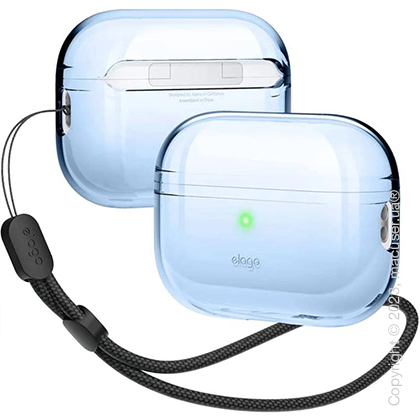 Чехол Elago Clear Hang Case Aqua Blue for Airpods Pro 2nd Gen
