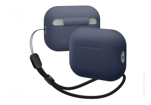 Чехол Elago Silicone Basic Case with Nylon Lanyard Jean Indigo for Airpods Pro 2nd Gen