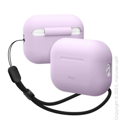 Чехол Elago Silicone Basic Case with Nylon Lanyard Lavender for Airpods Pro 2nd Gen
