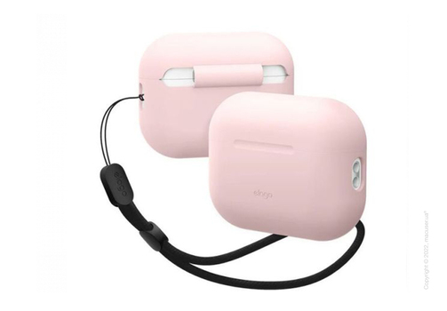 Чехол Elago Silicone Basic Case with Nylon Lanyard Light Pink for Airpods Pro 2nd Gen