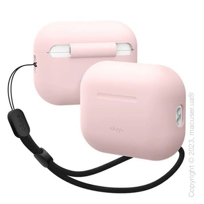 Чехол Elago Silicone Basic Case with Nylon Lanyard Light Pink for Airpods Pro 2nd Gen